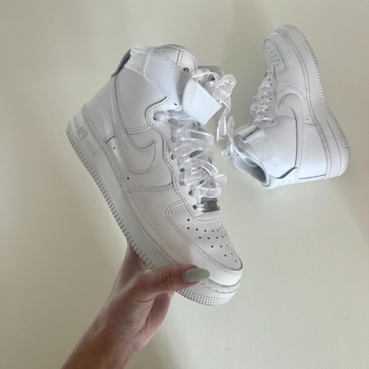 Nike Air Force 1 High trainers in triple white