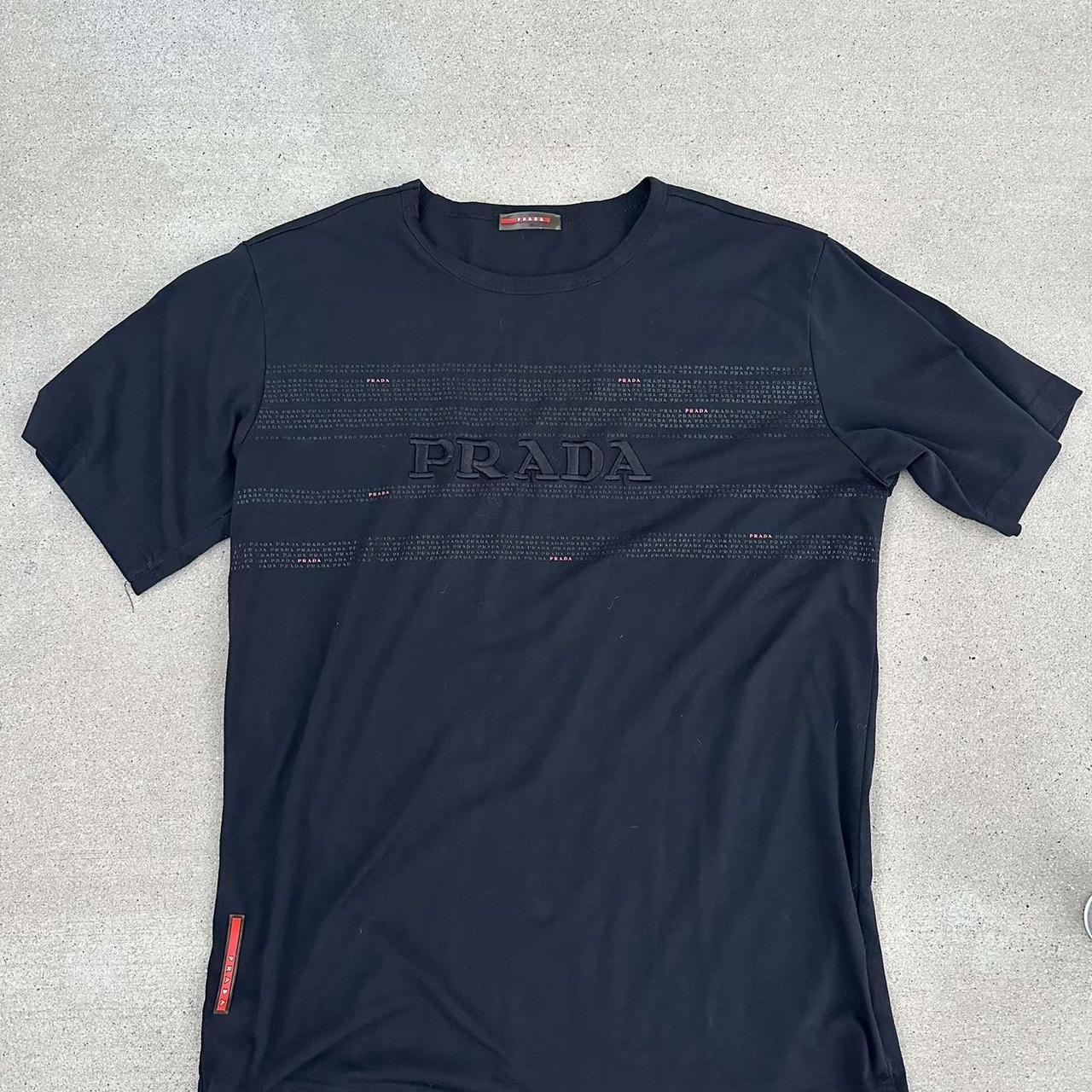 トップス PRADA 2009SS Switched T-shirt Prada 2009SS Switched T-Shirt White Size S Comfortable Fit