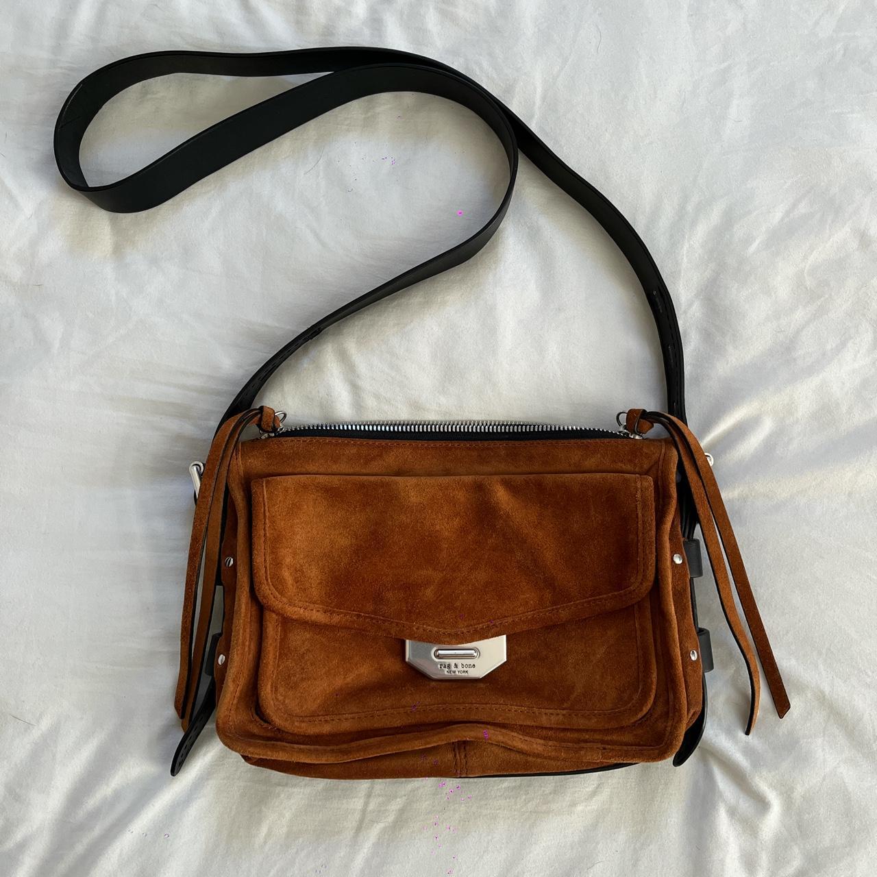 Rag & Bone Small Field Messenger bag brown suede... Depop
