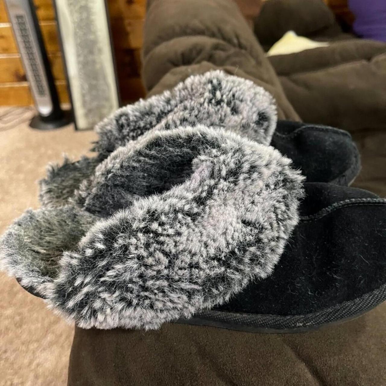 Source Unknown Women's Slides - Black/Silver - US… - image 1