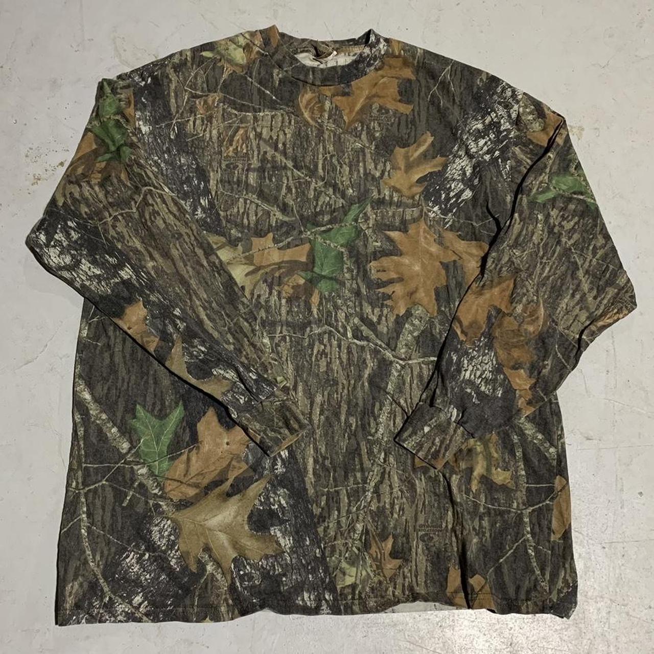 mossy oak print camo long sleeve size XL flawless... - Depop