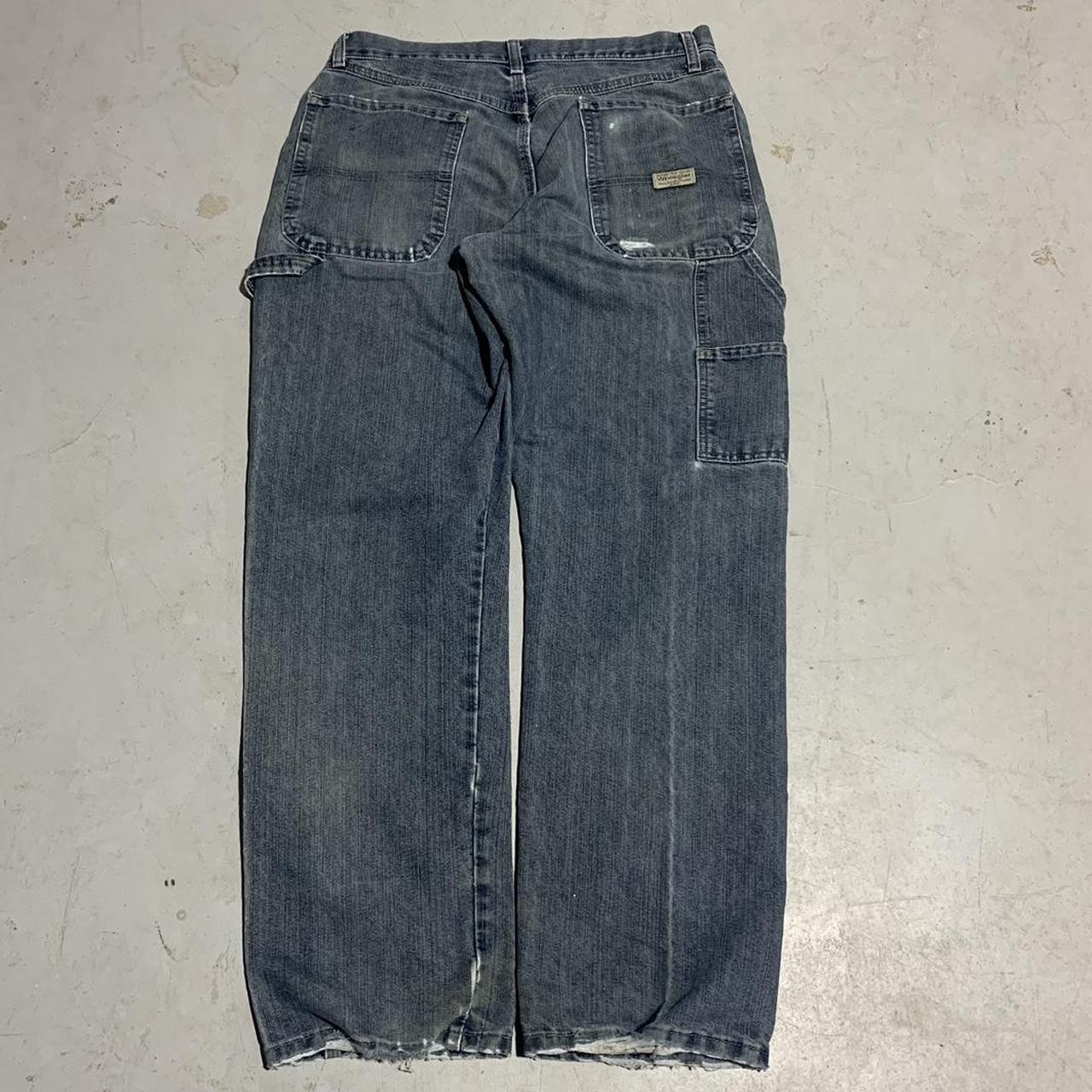 Wrangler carpenter jeans 32x32 amazing fade and worn... - Depop