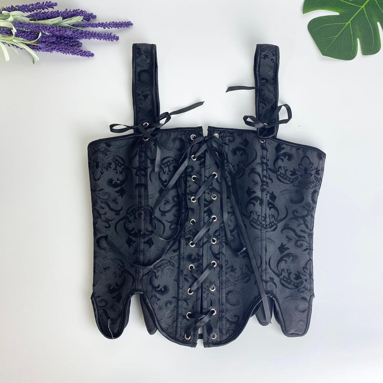 Women’s Black Corset | Depop