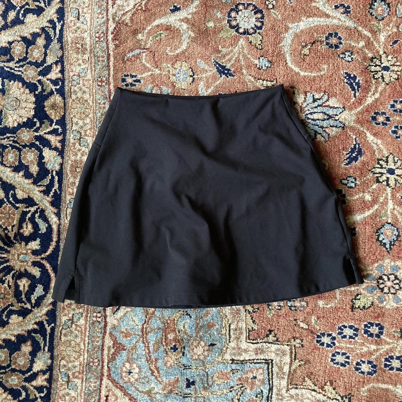 The Girlfriend Collective black mini skirt with in... Depop