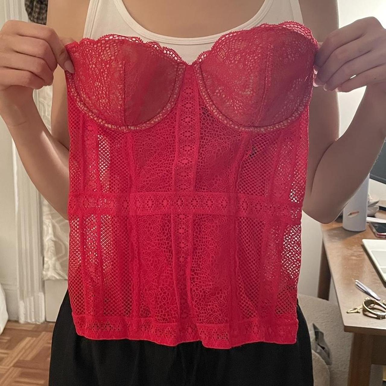 Y2K Victoria's Secret Lace Unlined Bra In good - Depop