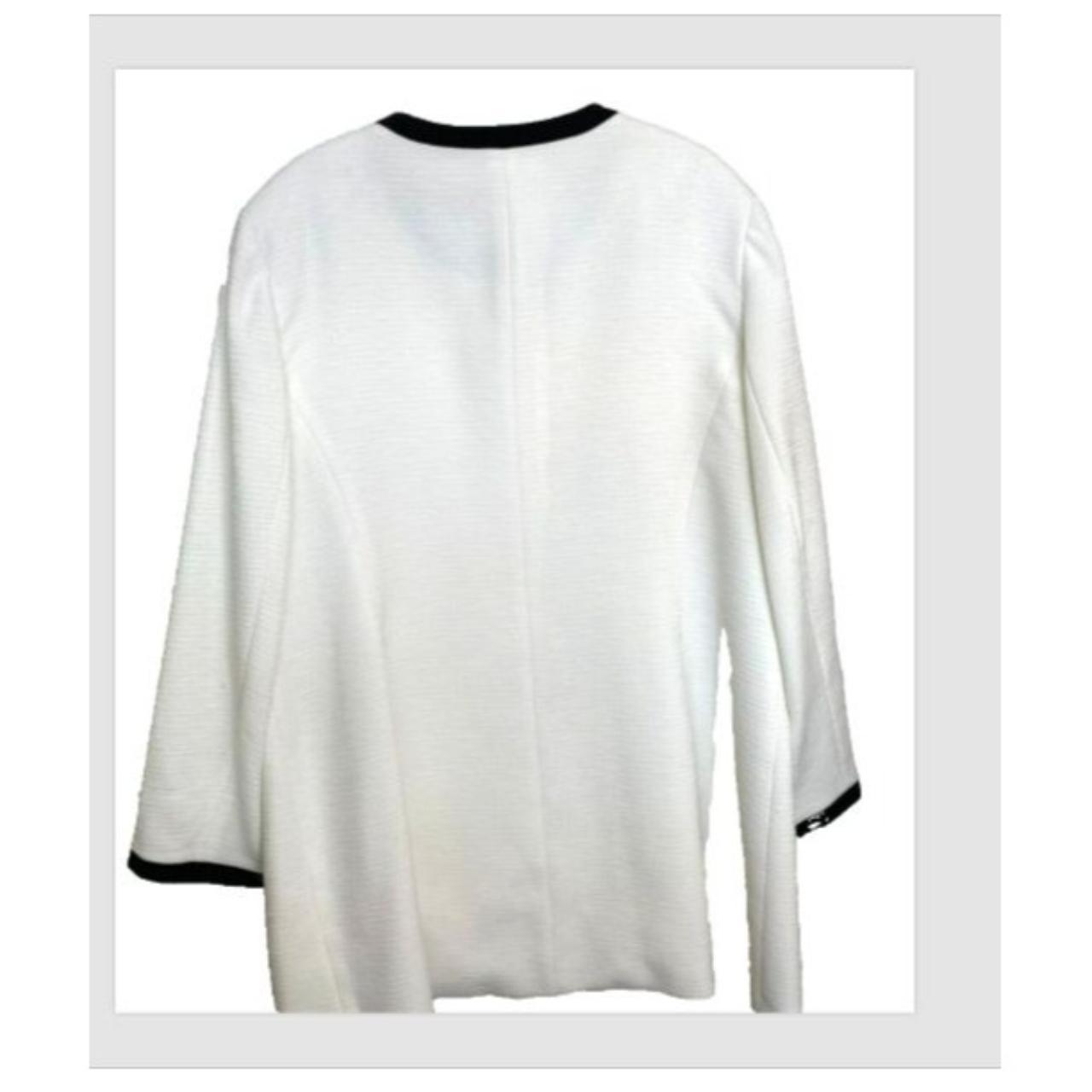 Albert Nipon Women's Blazer Jacket - White/Black … - image 2