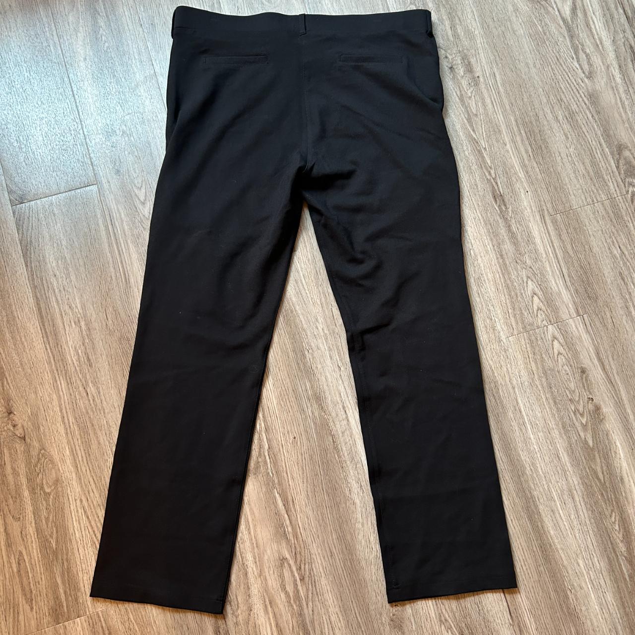 Betabrand Straight-Leg 7-Pocket Dress Pant Yoga Pants Black Size
