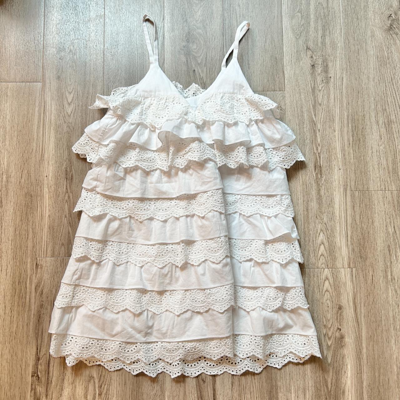 Forever 21 White Ruffle Dress