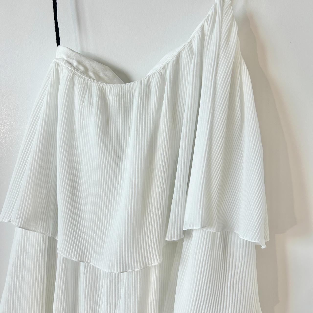 Revolve NBD Girlfriend Material Dress Pleated Ivory