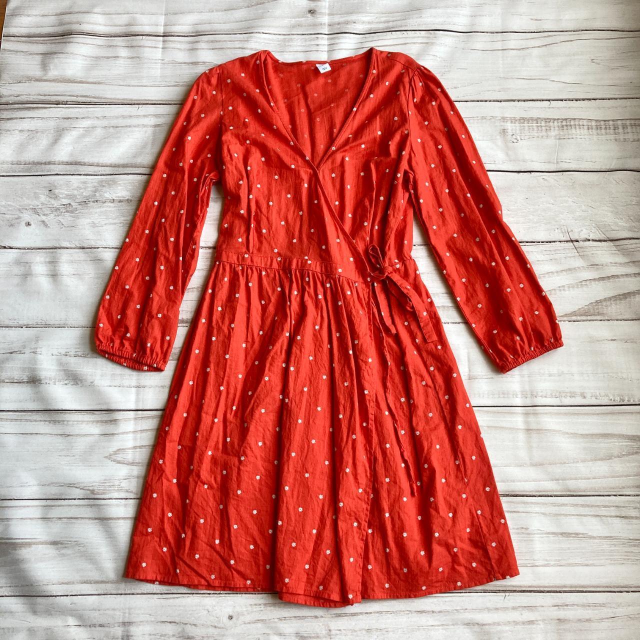 Old navy red wrap clearance dress