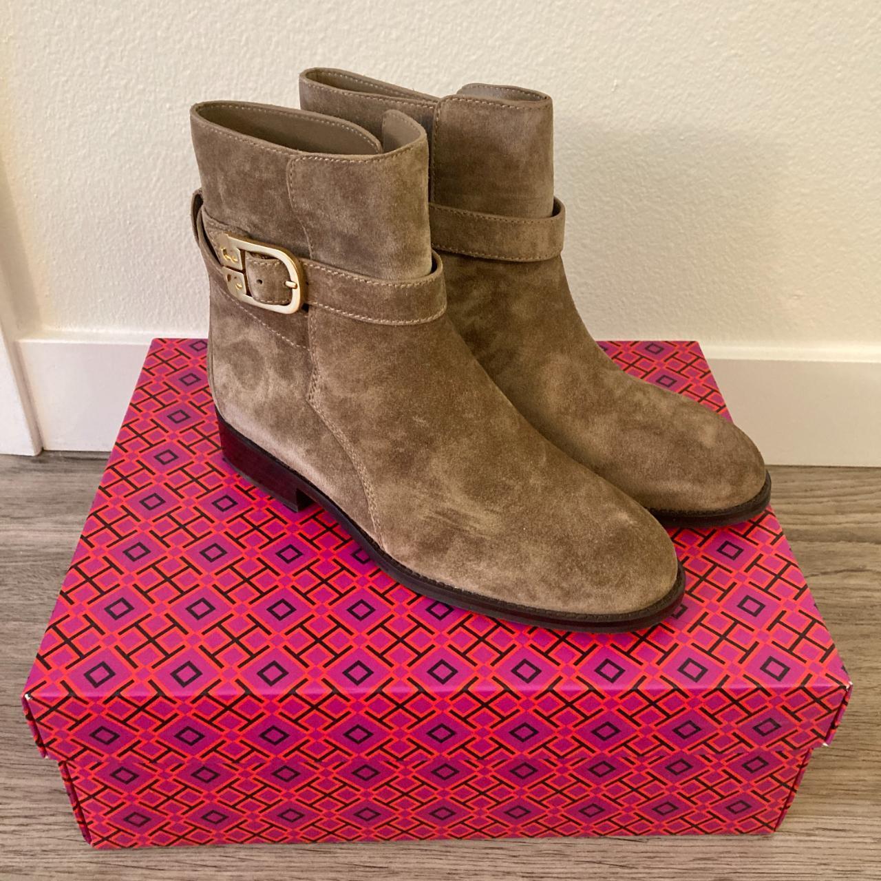 Tory Burch Brooke Ankle Suede Boot Size 6 brand. Depop