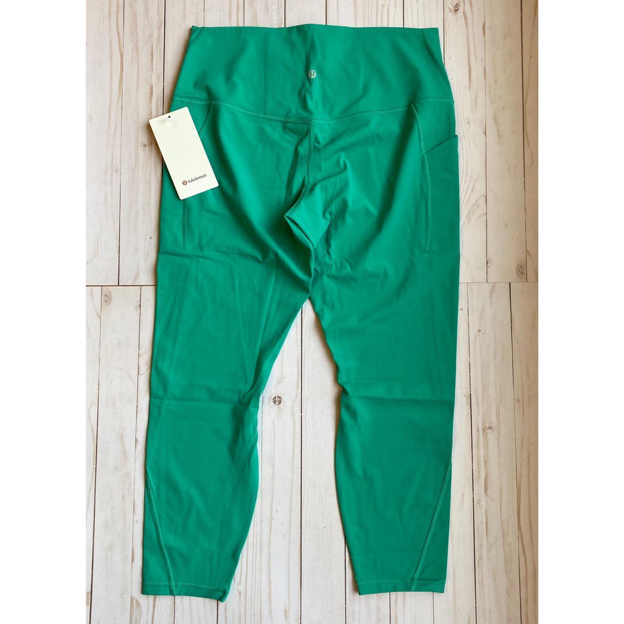 Lululemon align shops pants 25” Maldives Green with pockets