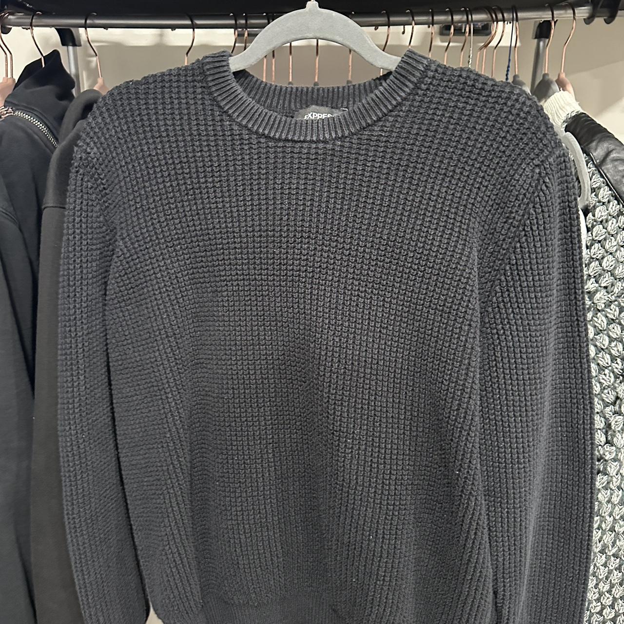 Express Men's Black Jumper Depop