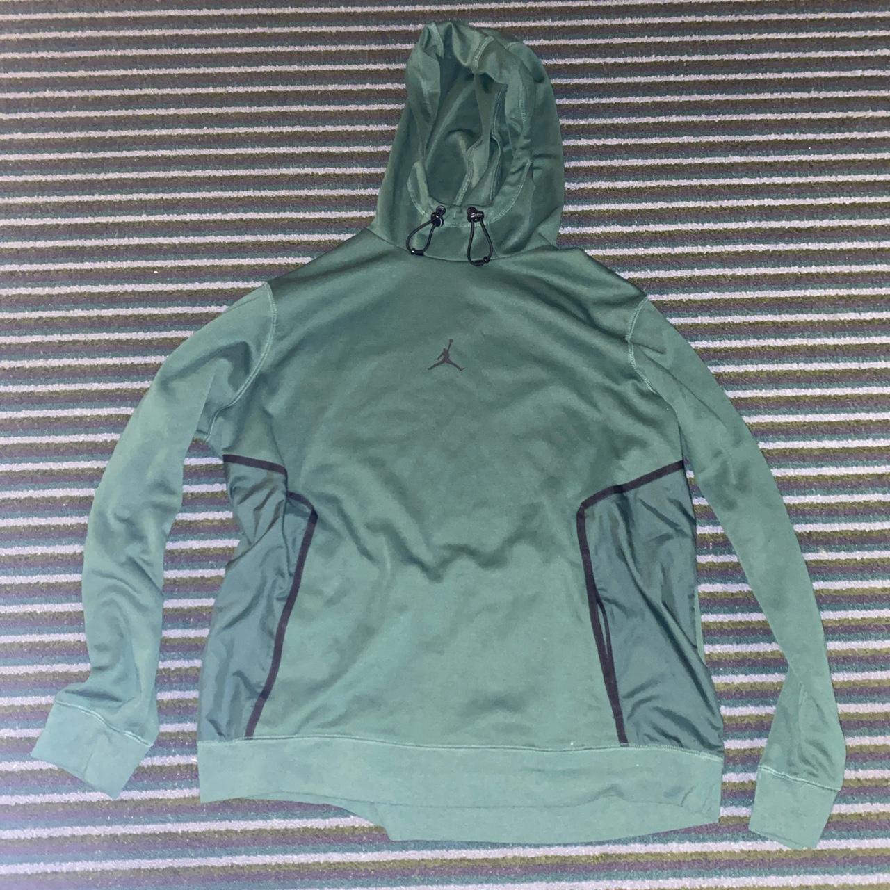 Green Jordan tech hoodie Men s medium Only ever Depop