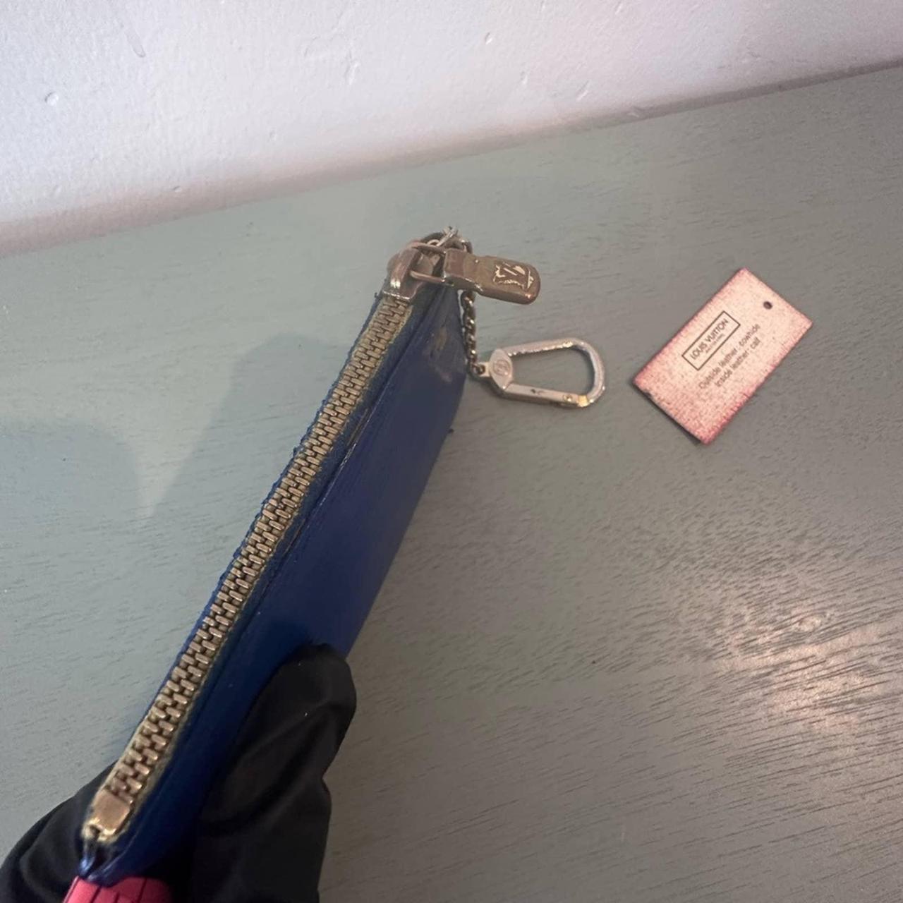 LOUIS VUITTON Marco Blue Epi Leather BiFold - Depop