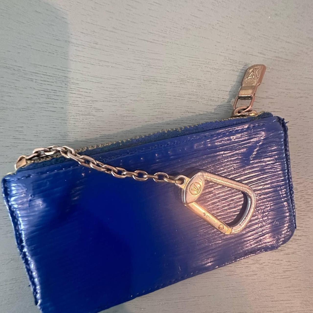 LOUIS VUITTON Marco Blue Epi Leather BiFold - Depop