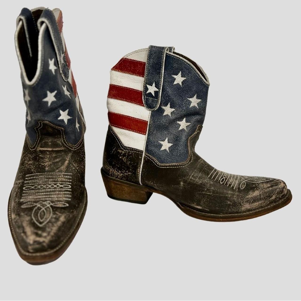 Roper patriotic outlet boots