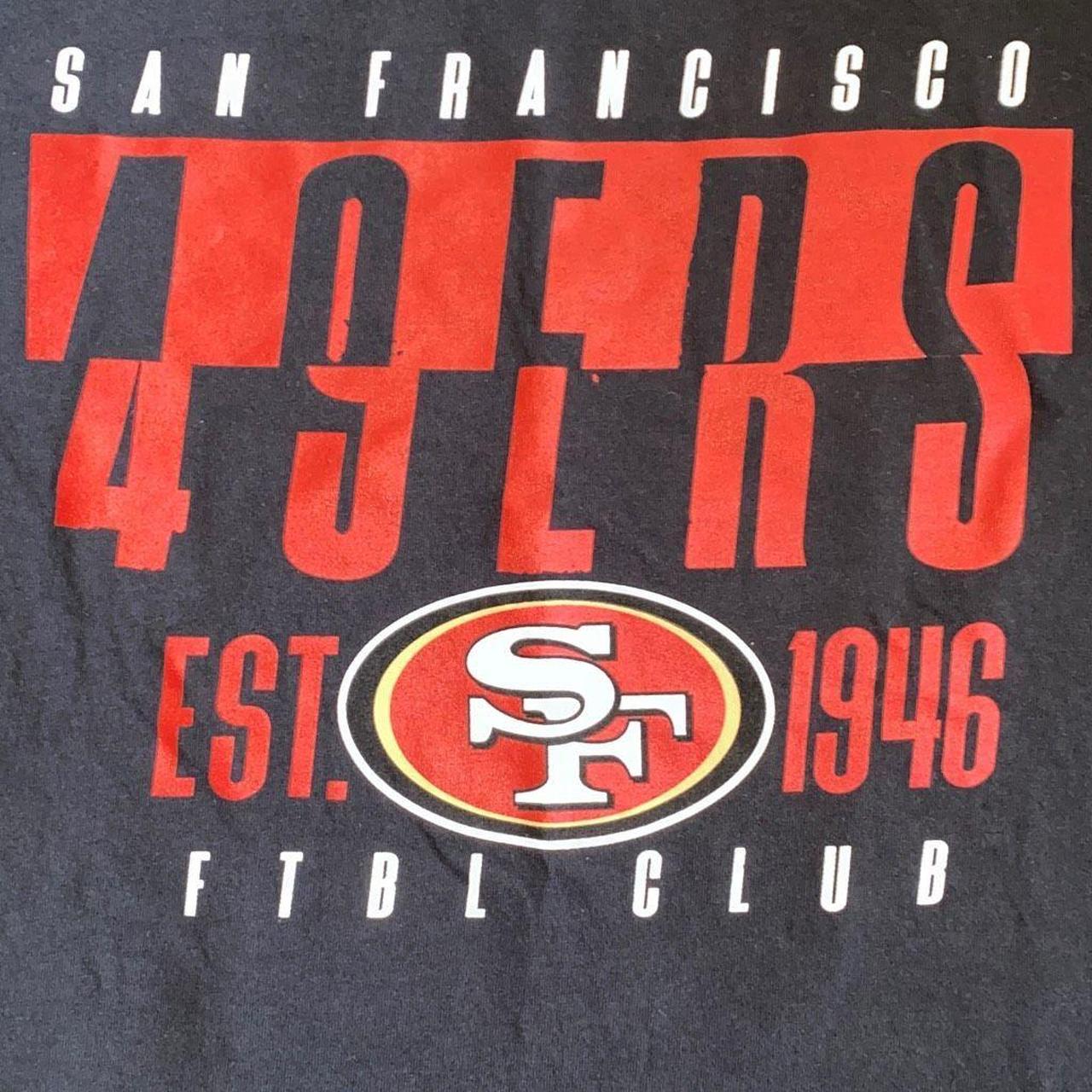 nfl team apparel san francisco 49ers tee - Depop