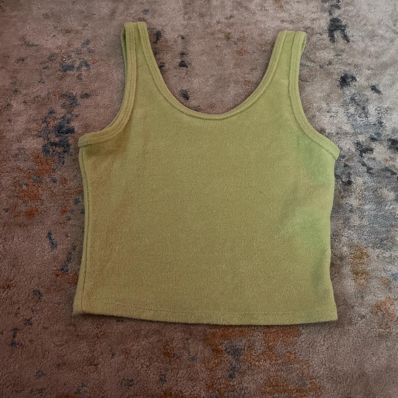 Lime green crop top from hollister! hollister lime... Depop