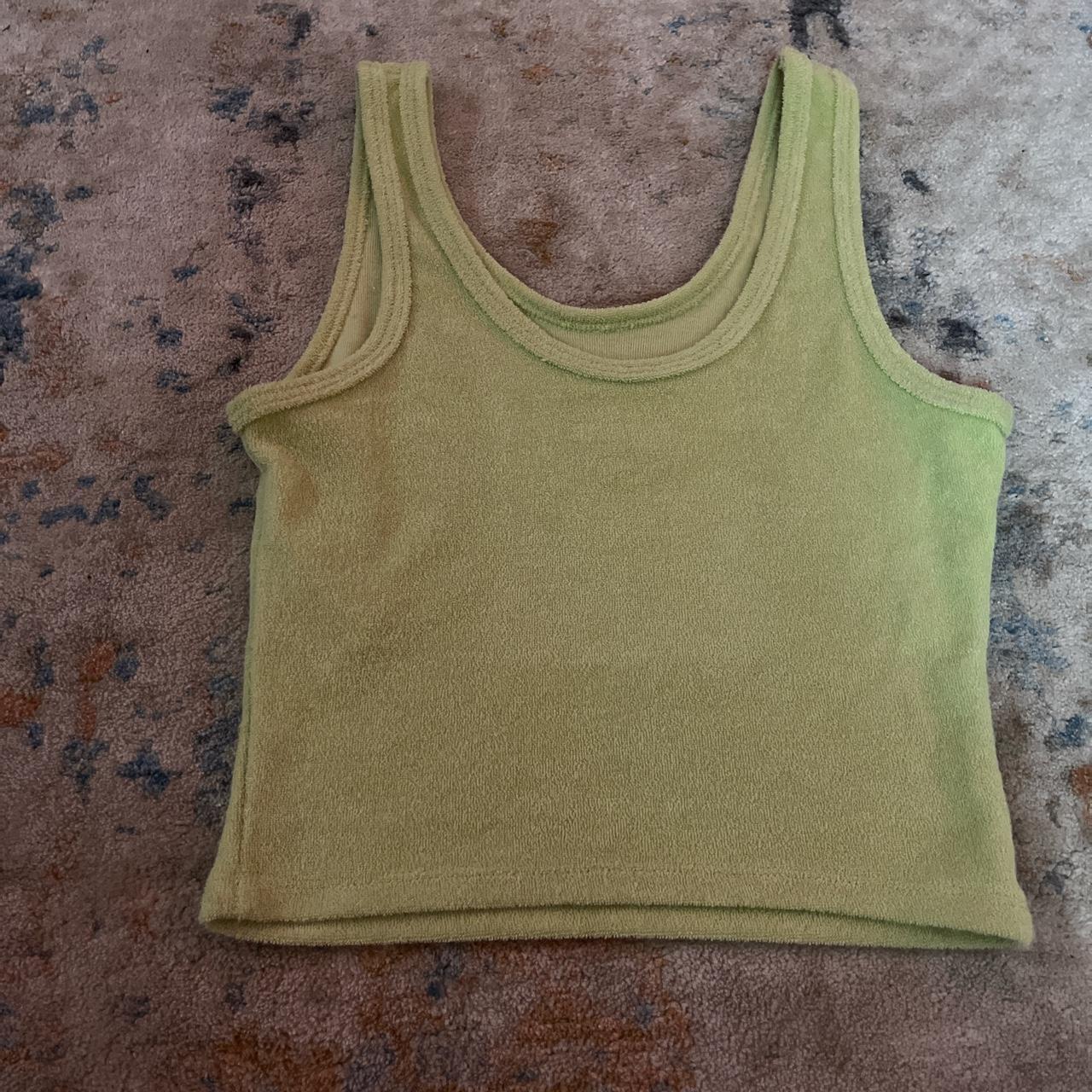 Lime green crop top from hollister! hollister lime... Depop