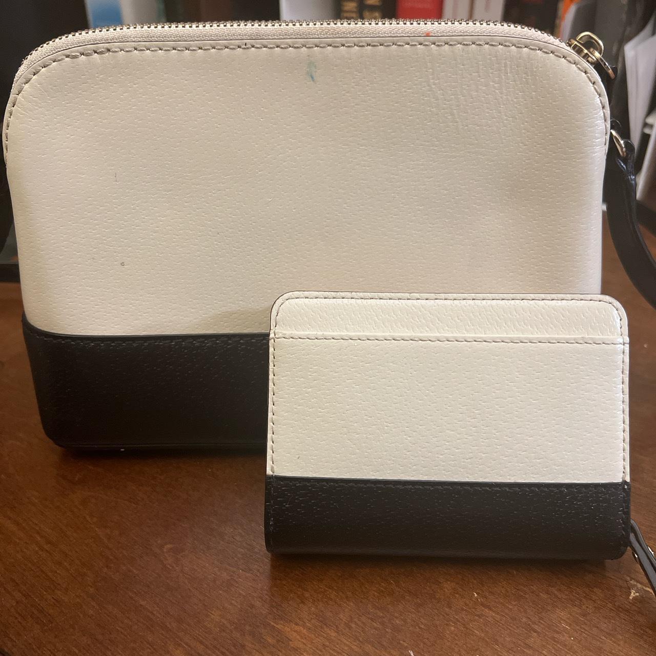 Kate spade black and cream clearance crossbody