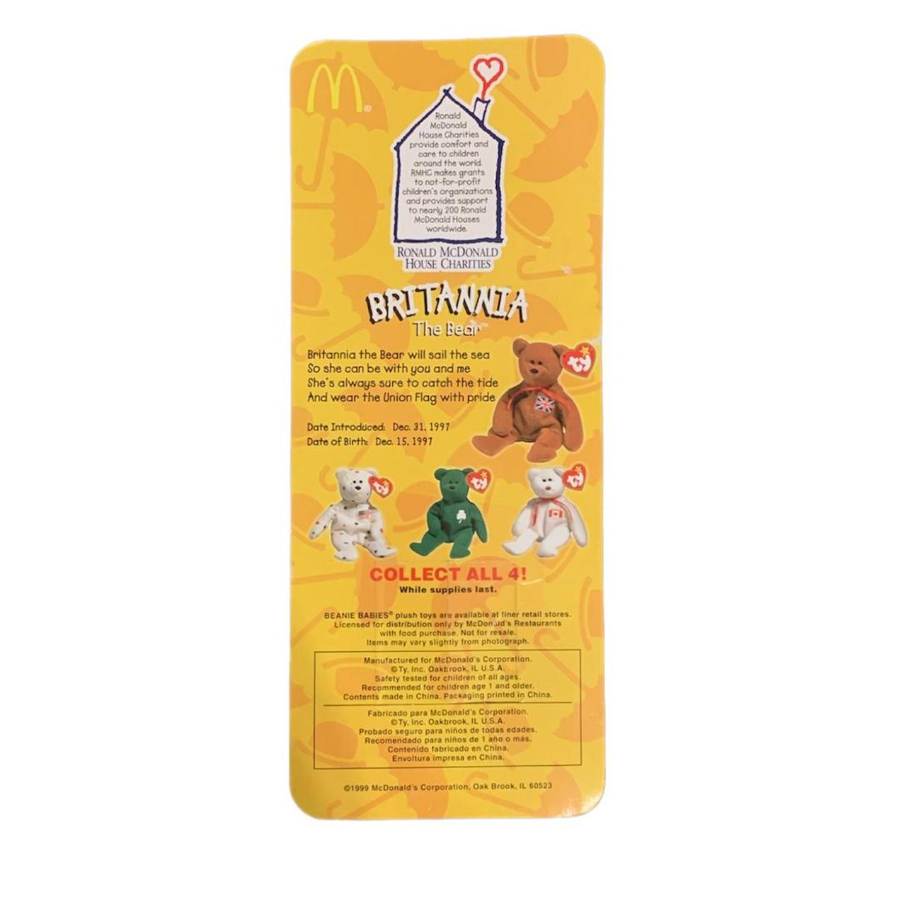 Ronald mcdonald best sale beanie baby errors