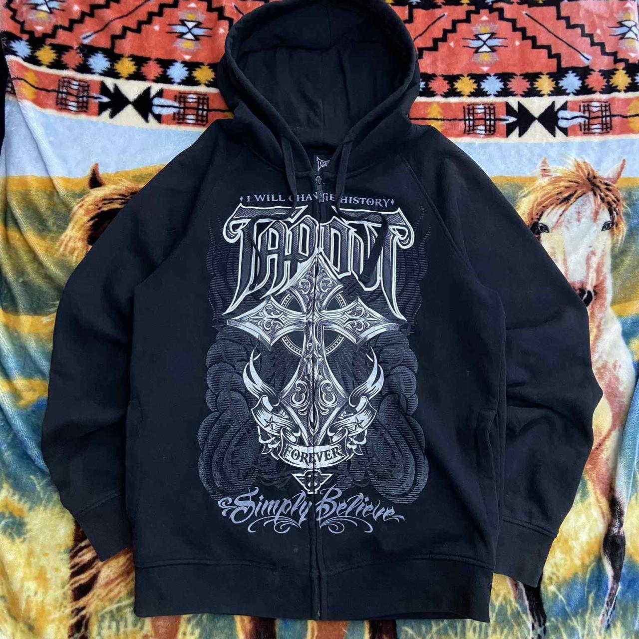 tapout パーカー TAPOUT タップアウト スパーク ブランドロゴ ジップアップ