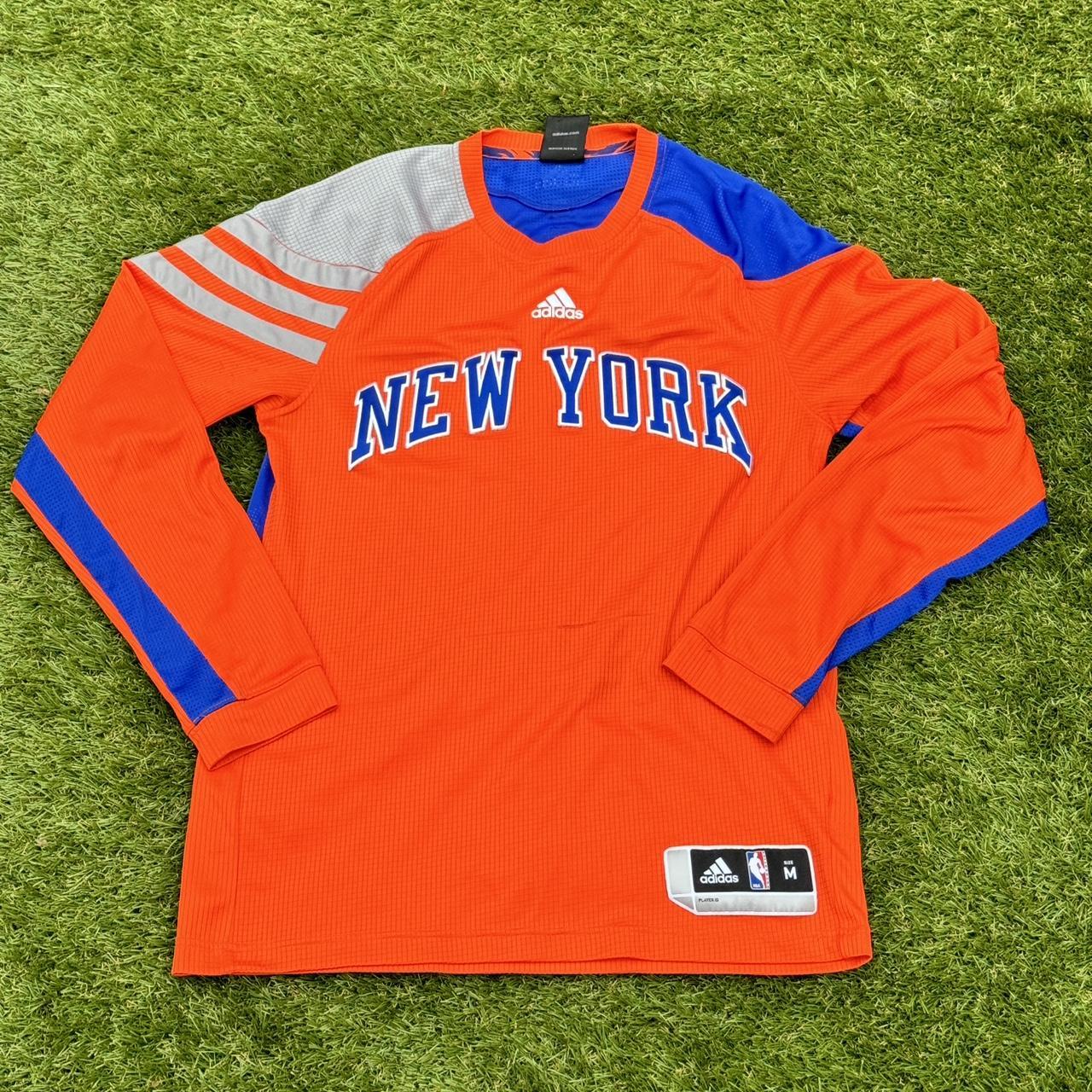 【ADIDAS】アディダス スウェットシャツ NBA ニューヨーク・ニックス 2011 New York Knicks Adidas NBA Warm Up Pullover | Depop