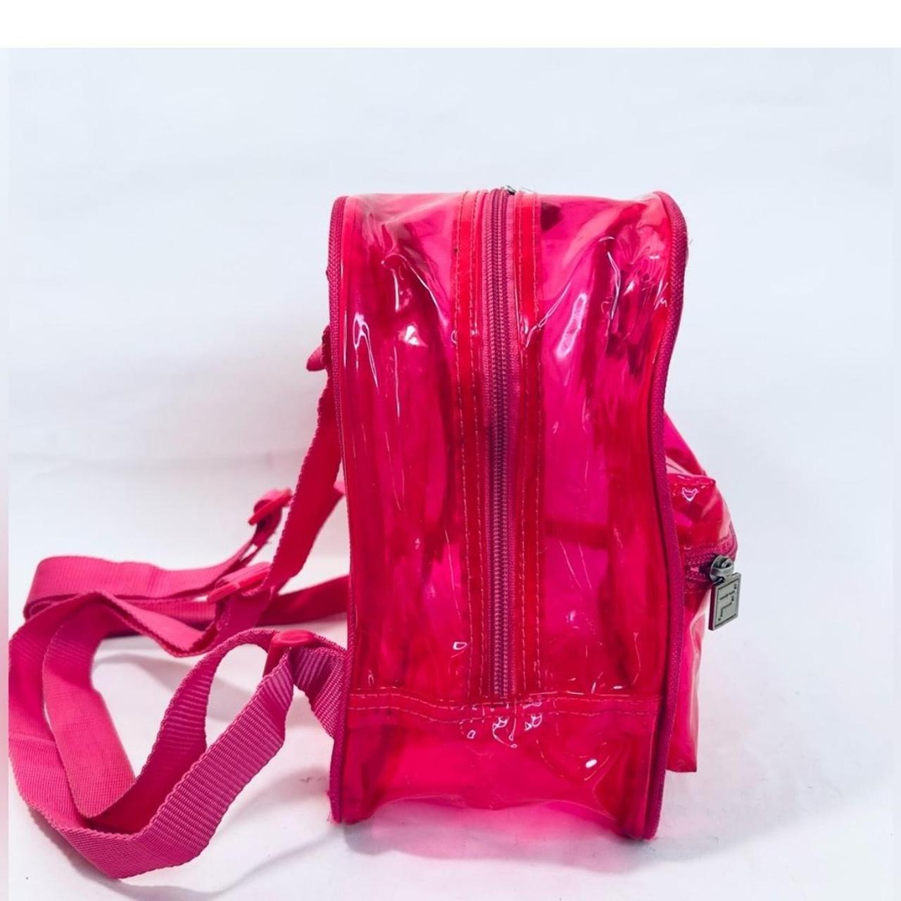 Pink clear mini backpack sales