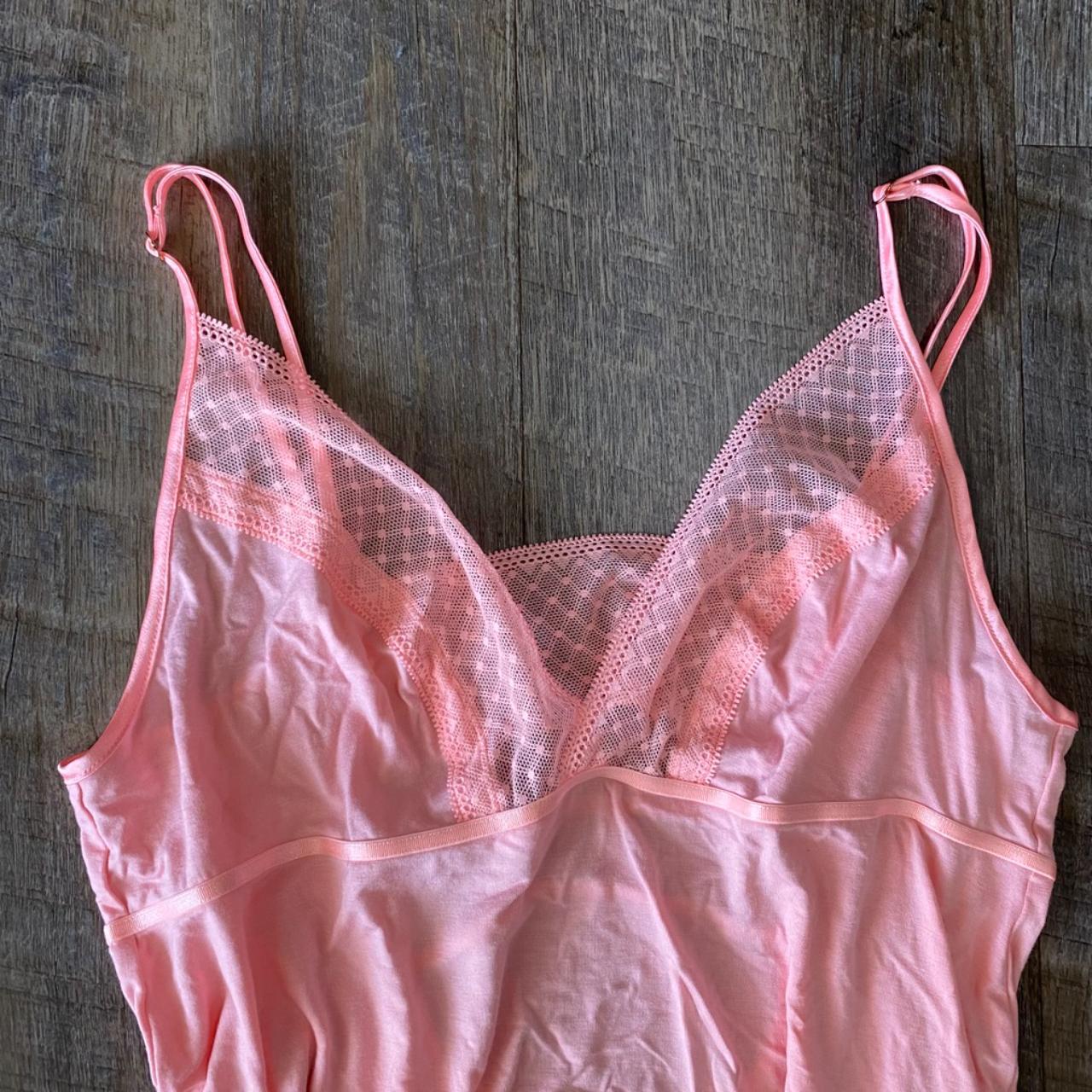 Victoria's Secret Women's Pink and Orange Dress Depop