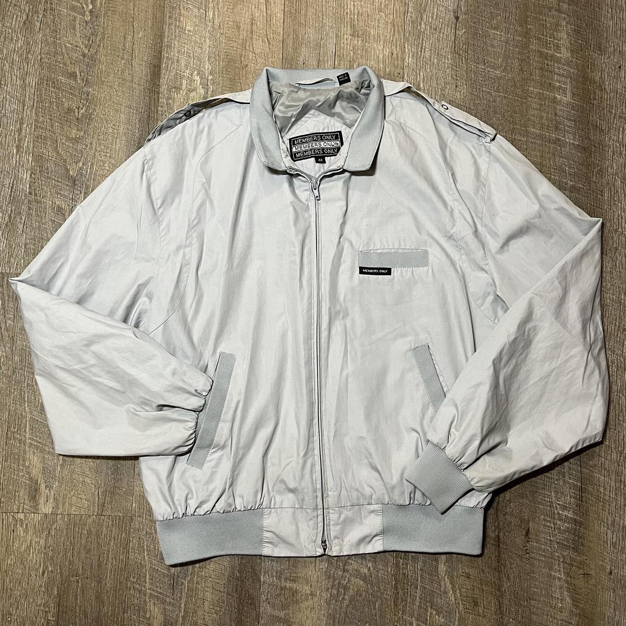 Members only shop grey jacket