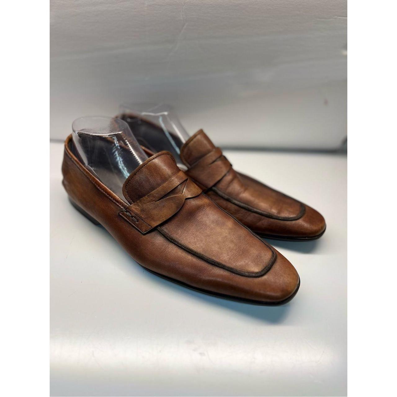 Magnanni Shoes Men s 9.5M Penny Oxford Loafers Brown Depop