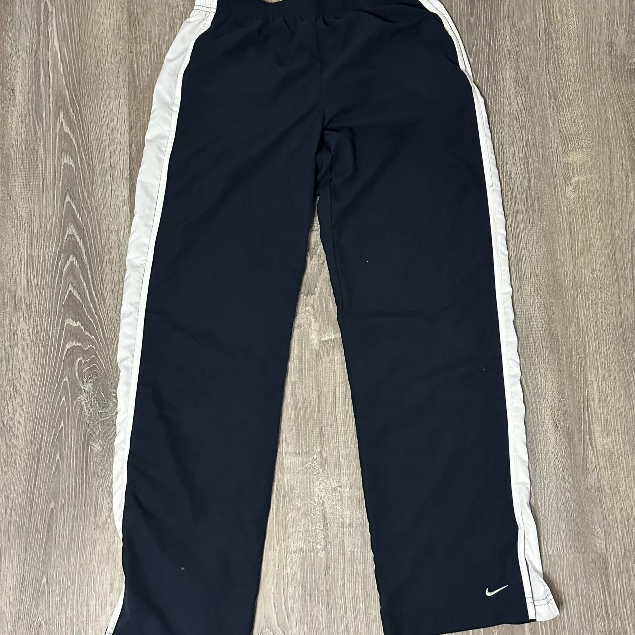 Vintage medium Navy Blue Nike Track Pants #depop... - Depop