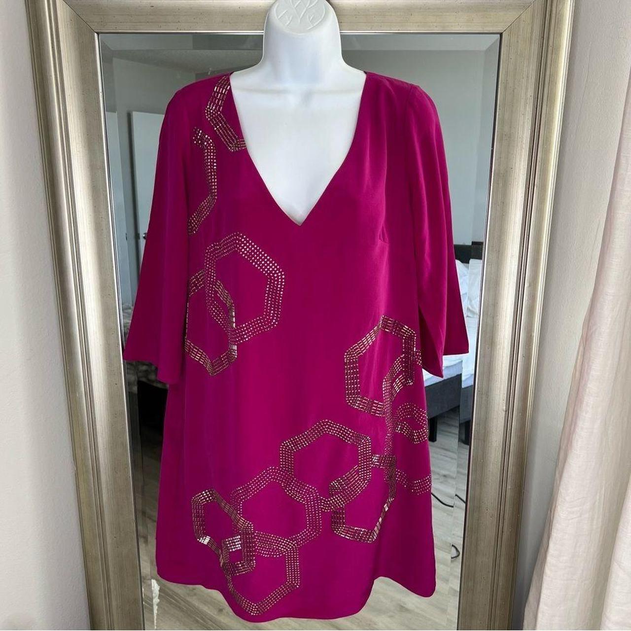 TRINA TURK Glitterati Silk Dress Elegant and chic... Depop