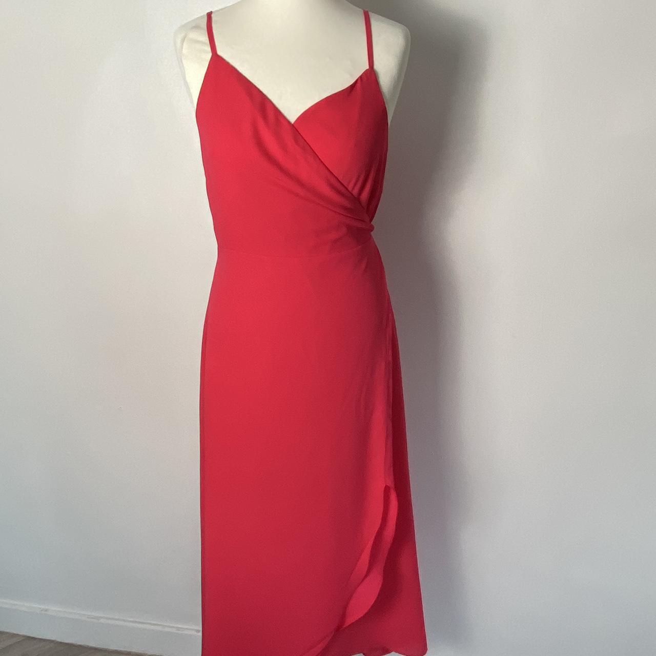 Oasis red wrap dress on sale