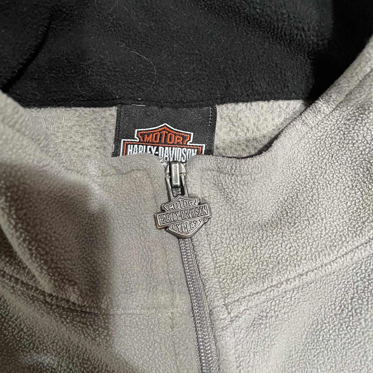 Harley Davidson Pullover Fleece Jacket #y2k... - Depop