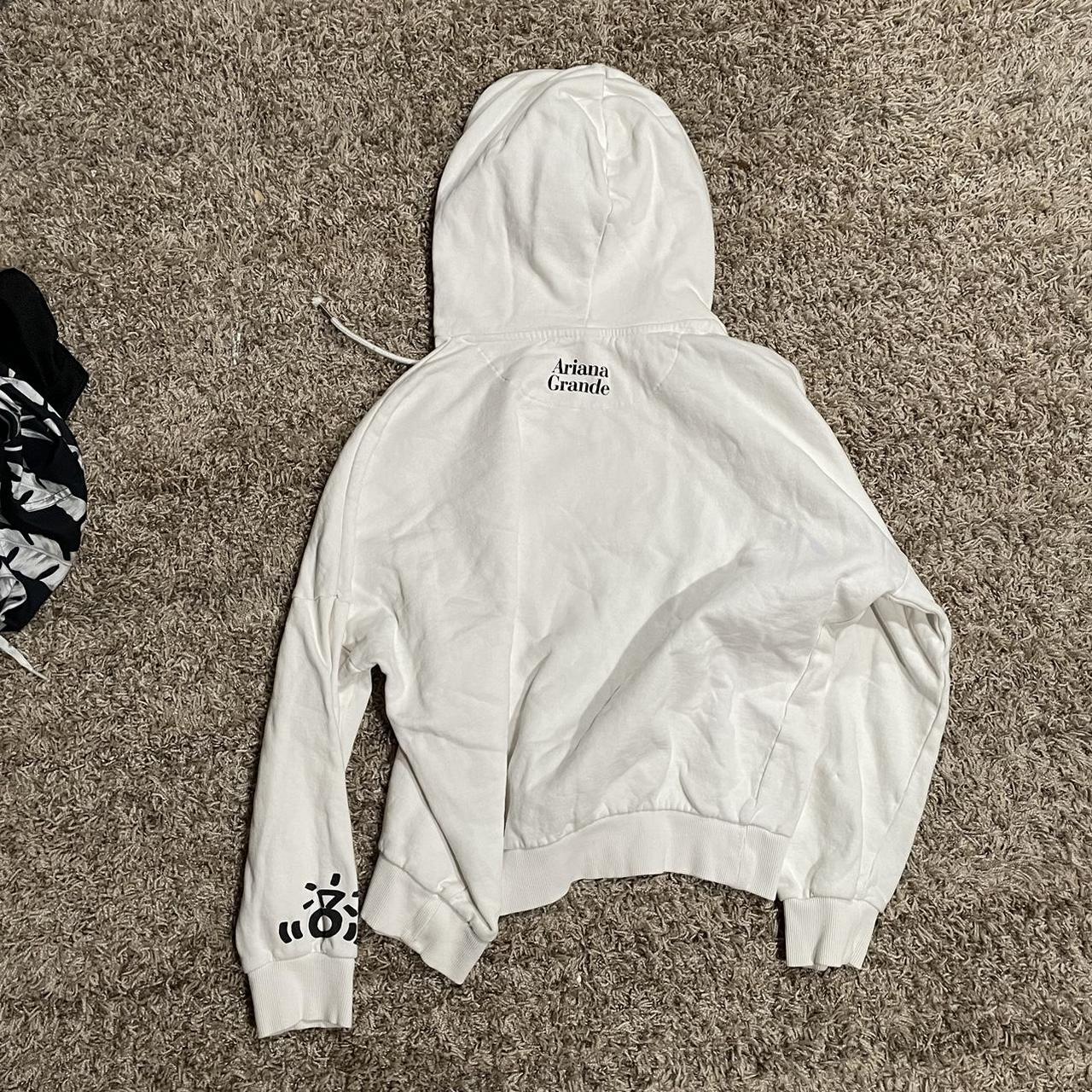 White ariana grande shop hoodie