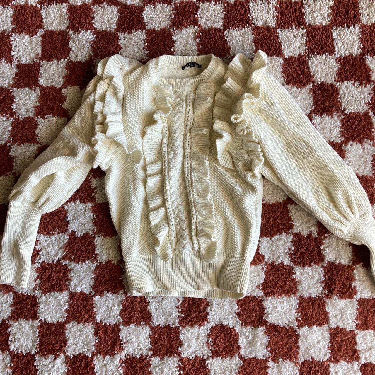 Nobody’s Child Women's Cream Jumper Depop