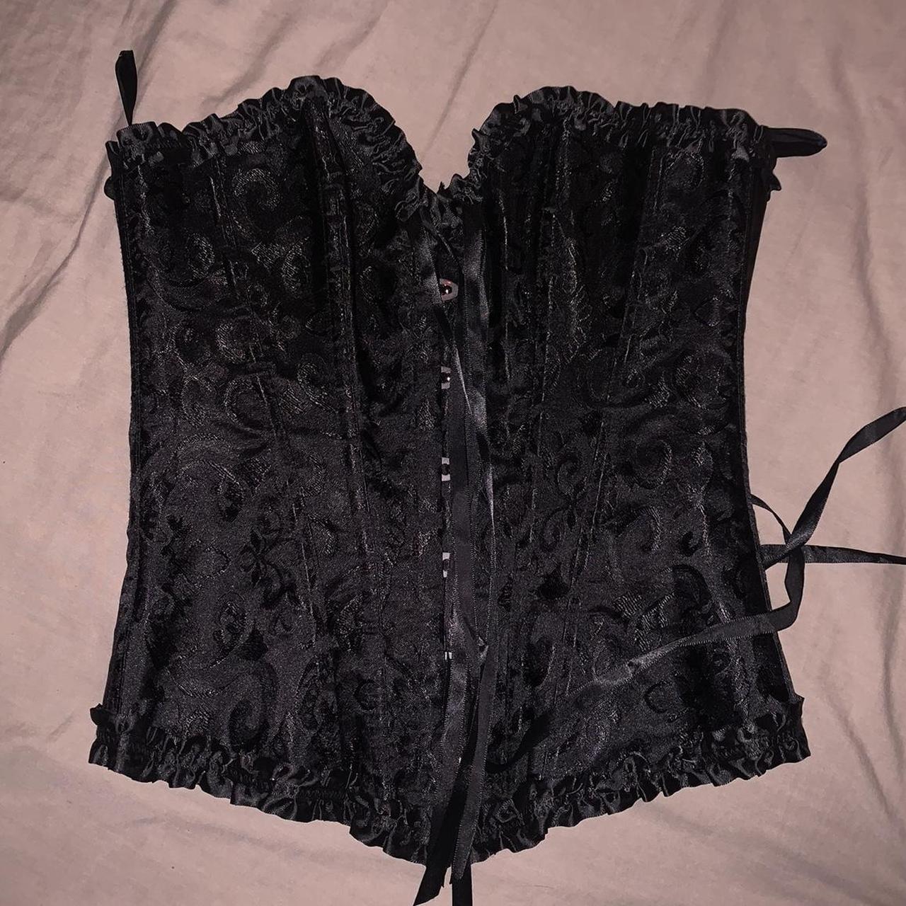 Women's Black Corset | Depop