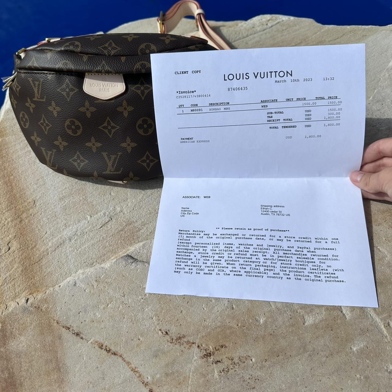 Louis Vuitton wallet box, dust bag and bag - Depop