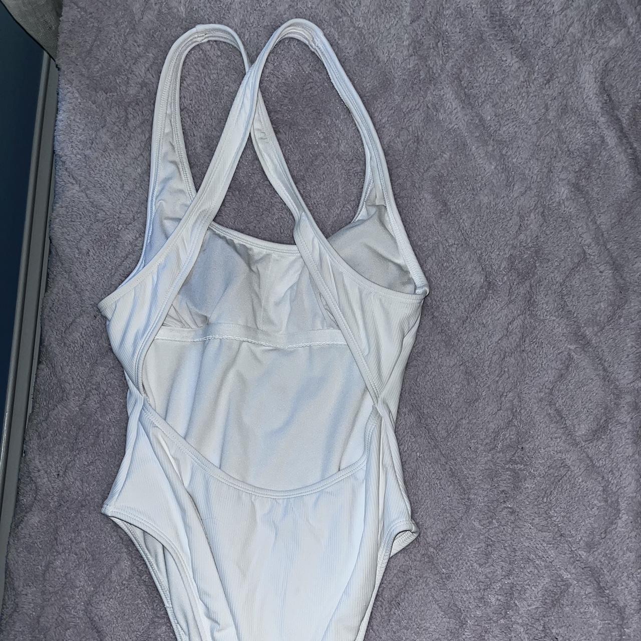 Wild Fable Women's White Swimsuit-one-piece | Depop