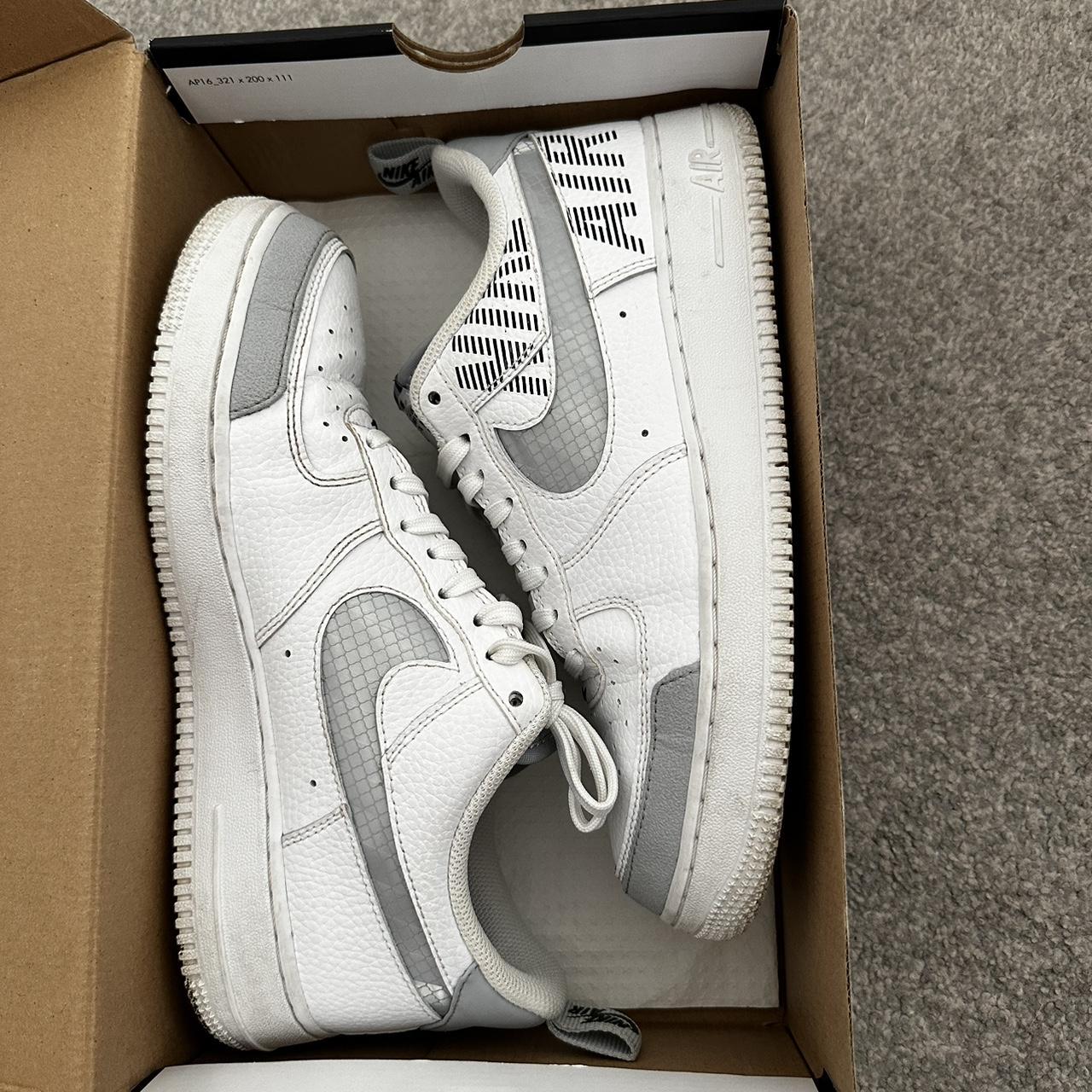 3m x nike air force 1 white reflective logo