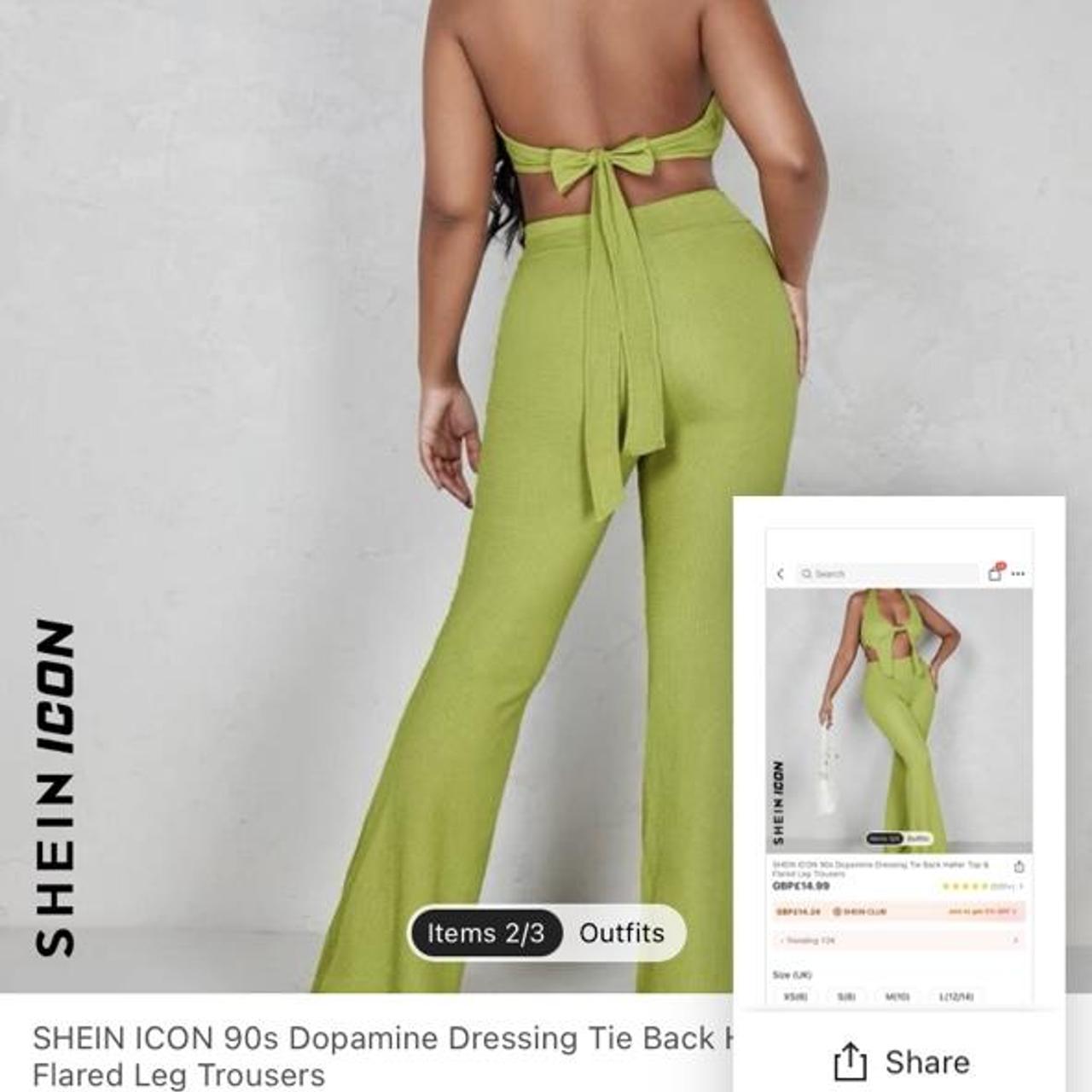 Shein Womens Green Jumpsuit Depop 