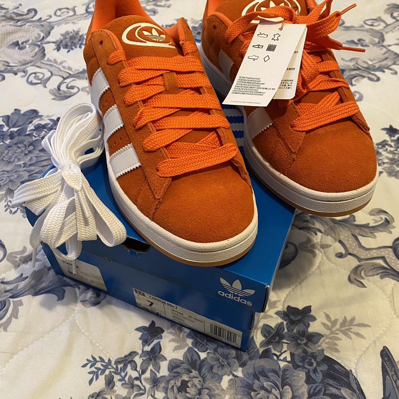 Adidas Originals Superstar II trainers in orange and. Depop