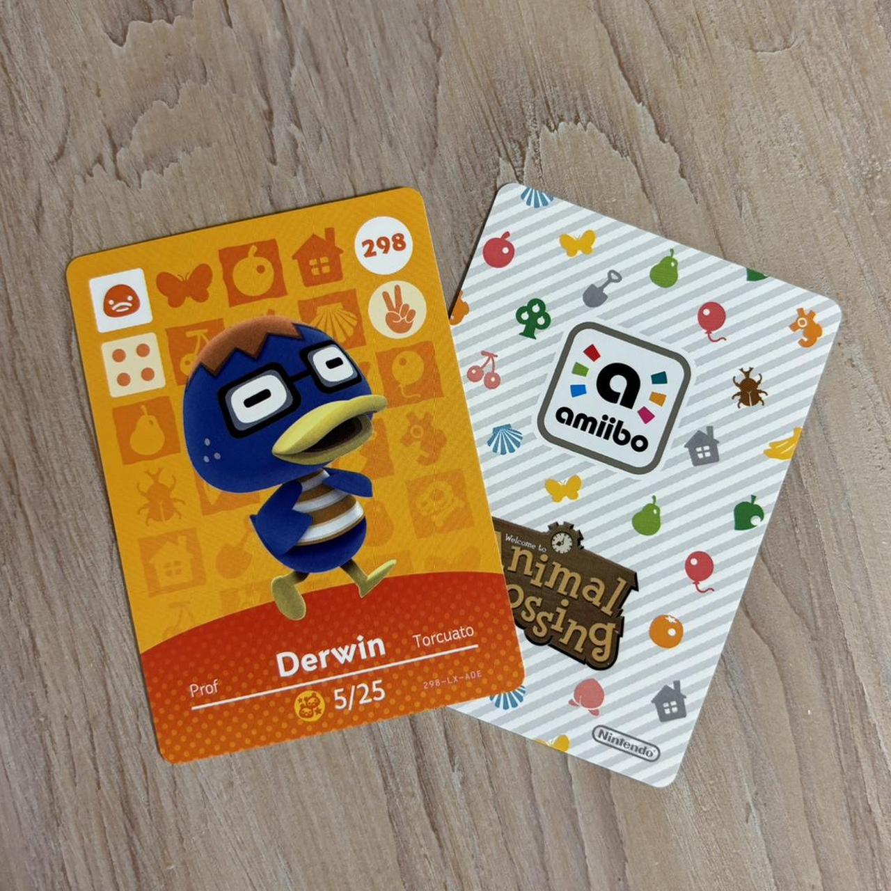 Derwin 298 Animal crossing amiibo card Authentic... - Depop