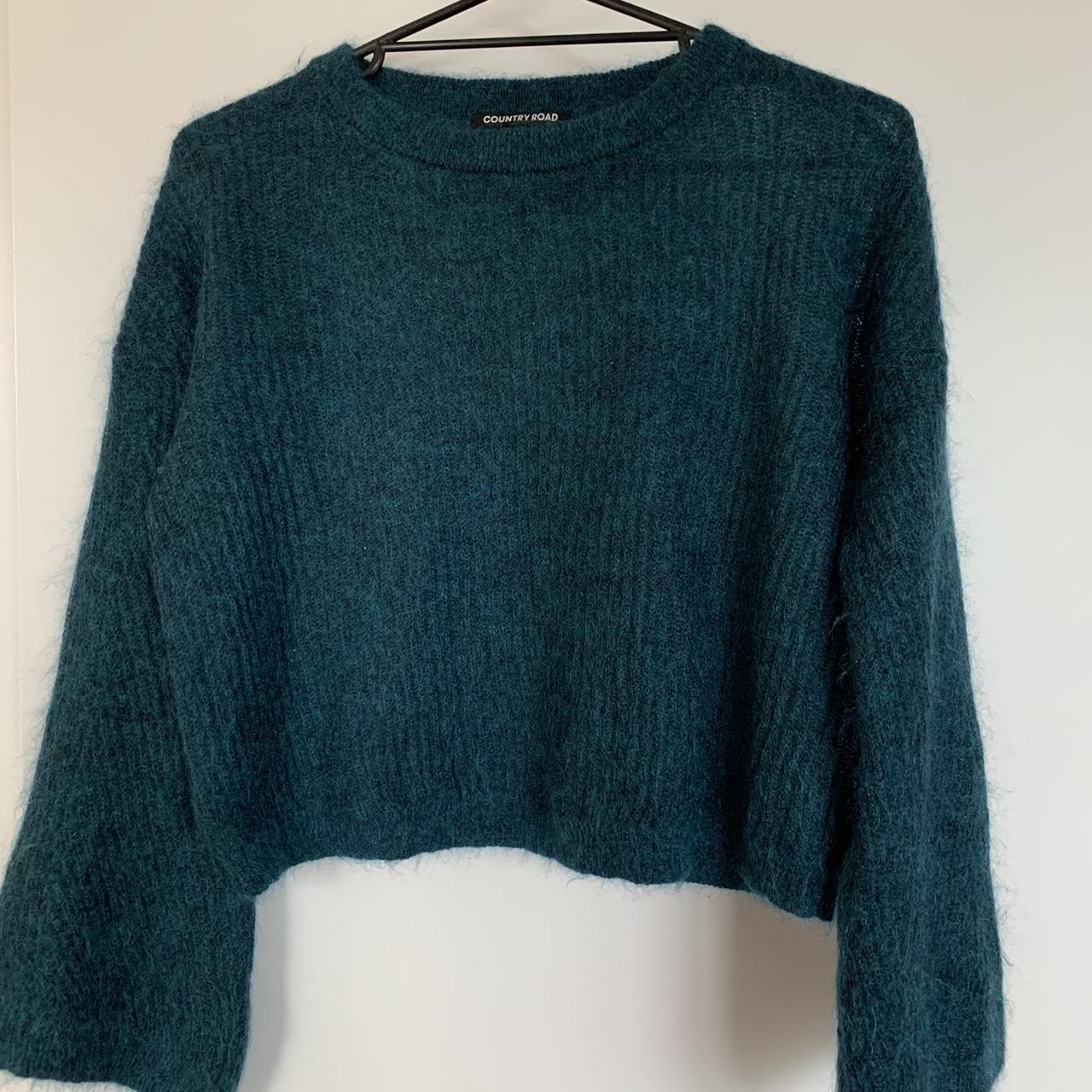 COUNTRY ROAD MOHAIR KNIT JUMPER SIZE SMALL... - Depop