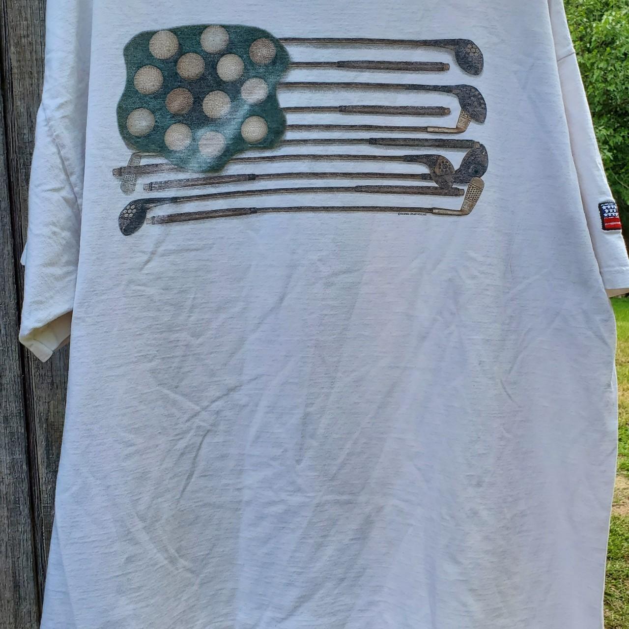 90s USA Golf Flag On USA Tag Size 2X It Dose Have... Depop