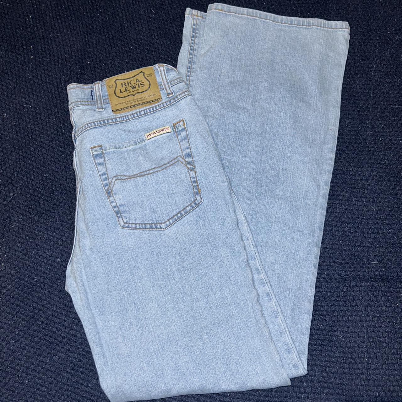 Vintage Woman’s size 10 rica Lewis blue jeans - Depop