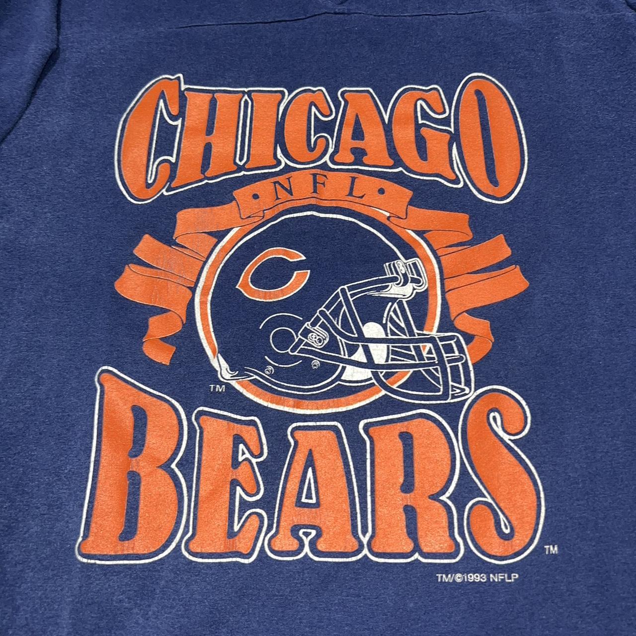 Nike Chicago Bears Logo Tee Shirt Men's Blue Size - Depop