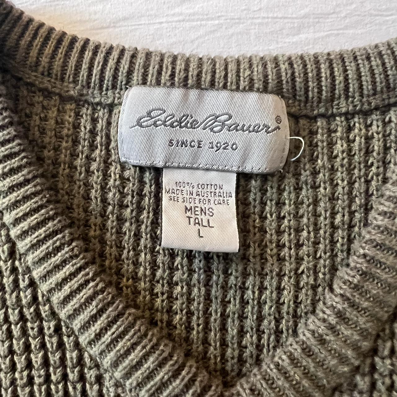 Eddie Bauer Men's Green Jumper | Depop